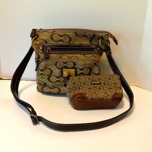 Treviso Cross-Body Purse and Rosetti Change purse